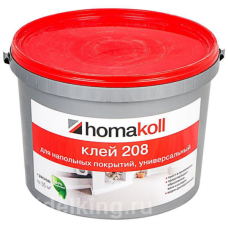 Клей Homakoll 208 для коммерческих ПВХ покрытий водно-дисперсионный, 4 кг